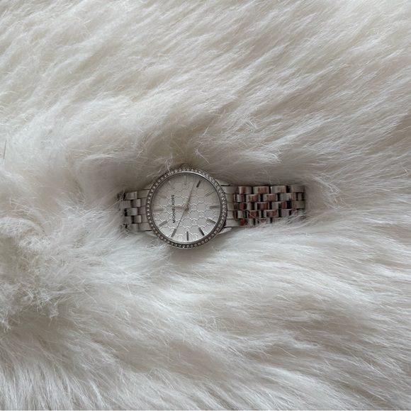 Michael Kors Accessories - Michael Kors Nini Glitz Silver Stainless Steel Watch